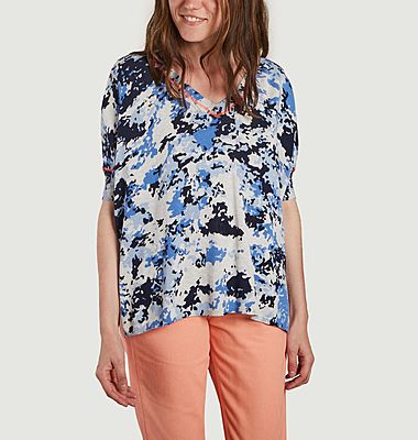 Pull fin oversize motif camouflage Moira